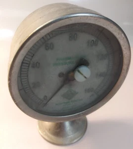 SERVICE SUPPLY SYSTEM Pharma-Flow PRESSURE GAUGE 0-160PSI 3P-E-2U-GF-BT  - Picture 1 of 17