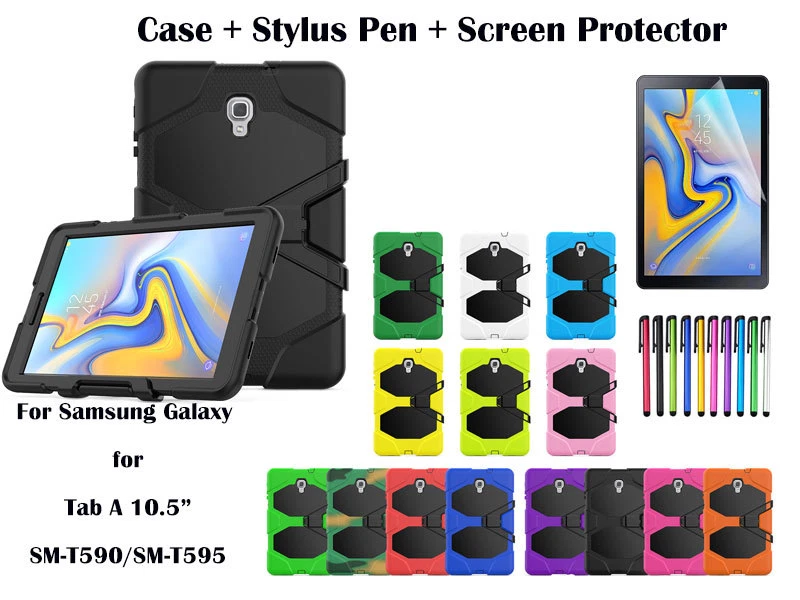 For Samsung Galaxy A 10.5" T590/T595 Survivor Heavy Duty Shock Proof Case - Image 1 of 1