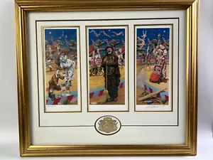 Emmett Kelly sotto i riflettori edizione commemorativa firmata Tryptich 21x24in 8329 - Foto 1 di 12
