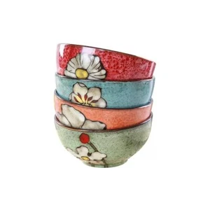 Ceramic Bowls For Kitchen, 28oz - Bowl Set of 4 - For Cereal, Salad, Pasta, S... - Picture 1 of 7