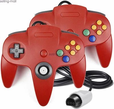 2PCS Classic Wired N64 Controller Gamepad Joystick for Nintendo 64 Video Game - Image 1 of 4