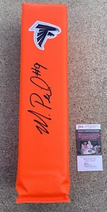 MICHAEL PENIX JR. Falcons SIGNED End Zone Pylon JSA COA ATLANTA - Picture 1 of 2