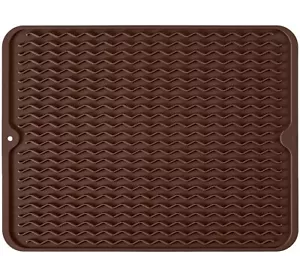 Silicone Dish Drying Mat Non-Slip Easy Clean Sink Mat Large Heat-resistant Di... - Picture 1 of 7