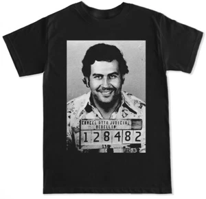 PABLO MUGSHOT OG FILM FILMSHOW HIP HOP LUSTIG HUMOR LEGENDE MOB HERREN T-SHIRT - Bild 1 von 5