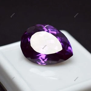 Piedra preciosa suelta CERTIFICADA corte pera púrpura tanzanita natural de 8,65 quilates - Imagen 1 de 13