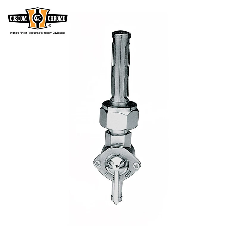 Custom Chrome Fuel Petcock Fits For Harley Custom Tanks 1975-1982 - Image 1 of 1
