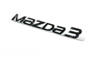 2014-2016 Mazda 3 Hatchback Chrome "MAZDA 3" Rear Trunk Decklid Emblem Nameplate - Picture 1 of 5