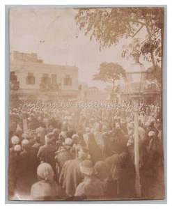 Helwan Helouna Egipto 1902 - Treiben am Stadtplatz - Foto antigua 1900 - Imagen 1 de 2