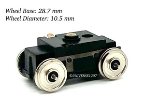 On30/Oe/HO/J Scale Narrow Gauge Locomotive Power Drive Unit Wheel 28.7mm/10.5mm - Picture 1 of 12