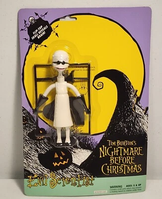Vintage 1993 Nightmare Before Christmas EVIL SCIENTIST Hasbro Figure -New Sealed - Image 1 of 4