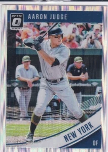 AARON JUDGE New York Yankees 2018 Donruss Optic RARE SHOCK PRIZM $$ VARIATION! - Picture 1 of 2
