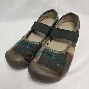 Zapatos cómodos informales a cuadros Keen Sienna Mary Jane #1021788 lana para mujer talla 9,5 - Imagen 1 de 9