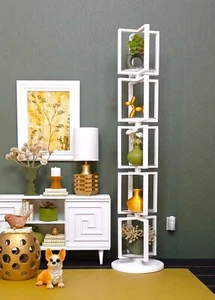 ⭐weißes REGAL Display ETAGERE Wohnzimmer PUPPENMÖBEL Maßstab 1/6 für BARBIE - Bild 1 von 7