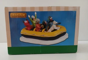 Christmas Lemax Snow Rafting Yellow Boat Table Accent  - New - Picture 1 of 6
