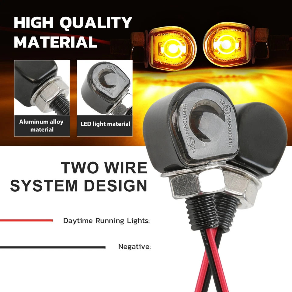 Luz LED de señalización de giro para motocicleta Bullet para Yamaha V Star 250 650 950 1100 1300 Foto 1 de 4