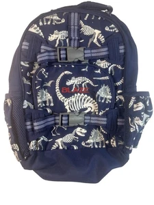 Pottery Barn Kids Backpack Blaze Dinosaur Skeletons Boys Small School Bag - Picture 1 of 4