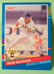 1991 Donruss - Wally Backman #177 - Pittsburgh Pirates - Bild 1 von 2