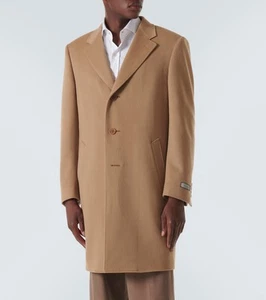 $2895 Canali Men's Wool-Cashmere Overcoat Camel Size US40 IT50 - Picture 1 of 8