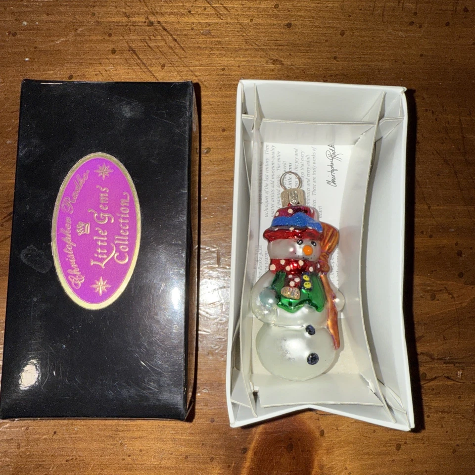Christopher Radko 2000 pequeñas gemas vestidas para enfriar adorno de gemas Starligh 3" nuevo con etiquetas Foto 1 de 3