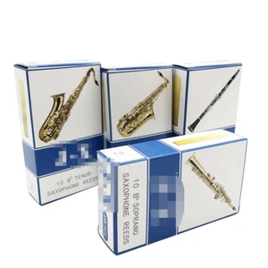 10pcs/set Alto Soprano Saxophone Reeds Strength 2.5 Bb Clarinet Reed - Picture 1 of 11
