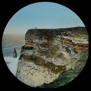 Magic Lantern Slide THE CLIFFS OF MOHER COUNTY CLARE C1887 PHOTO IRELAND - Picture 1 of 3