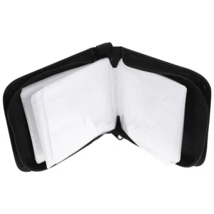 CD Case 40 Capacity Portable Travel DVD Case CD Bag Protective Zipper - Photo 1/10
