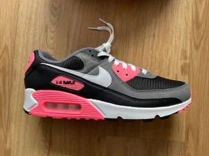 Original Nike Air Max 90 Black White-Iron Grey Größe 43 Neu Ungetragen Rosa Grau - Bild 1 von 2