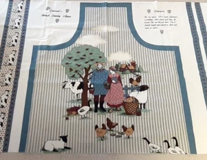 1980s Vtg. Cut & Sew Apron Fabric Panel *Joan Kessler Concord Fabrics - Picture 1 of 11