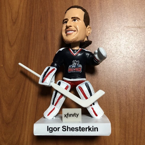 Igor Shesterkin New York Rangers Hartford Wolf Pack 2023 SGA Bobblehead Cover