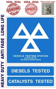 MOT / MOT SIGN PACK / MOT SIGN PACK / HEAVY DUTY VOSA DVSA OFFICIAL MOT 2 SIGN PACK - Foto 1 di 6