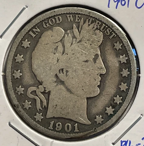 1901-O  Barber Half Dollar - FREE SHIPPING - P16-2 Cover