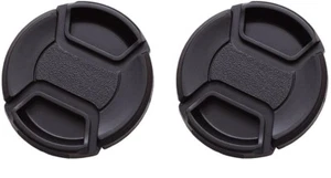 Two 72mm Center Pinch Snap on Front Lens Caps/Covers for Canon Nikon Sony Lenses - Picture 1 of 1