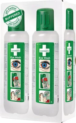 Augenspülflasche 2 x 0,5 l DIN EN15154-4 CEDERROTH