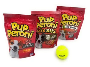 Dog Snacks Pup-Peroni Variety Bundle - Original Beef | Prime Rib | Sweet Potato - Picture 1 of 8
