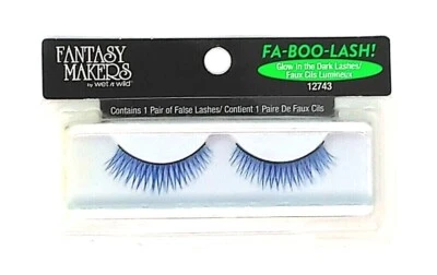 Fantasy Makers Pestañas Falsas Halloween Fa-Boo-Lash Brillan en la Oscuridad 12743 Húmedo n W Foto 1 de 2