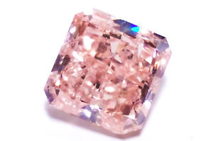 1.01ct Pink Diamond - Natural Loose Fancy Orangy Pink GIA Certified Radiant SI2