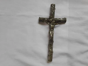 Antique 800 silver wall crucifix - Picture 1 of 10