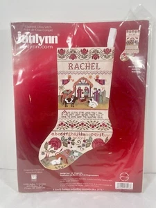 Janlynn gezählt Kreuzstich Set Krippe Weihnachten Strumpf 023-0208 NEU DIY - Bild 1 von 2
