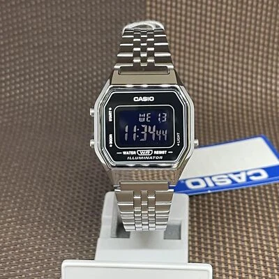 Casio LA680WA-1B Orologio da donna in acciaio inossidabile digitale nero... - Immagine 1 di 4