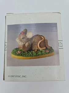 Fitz & Floyd Charming Tails "I'm Thinking Of You" Figurine, NIB, Great Cond - Picture 1 of 4