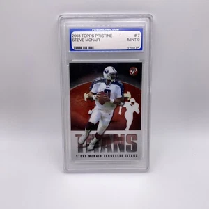 2003 Topps Pristine #7 Steve McNair PGS Grading Mint 9 - Picture 1 of 2