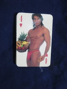 1991 Chippendales Four of Hearts Spielkarte - Bild 1 von 2