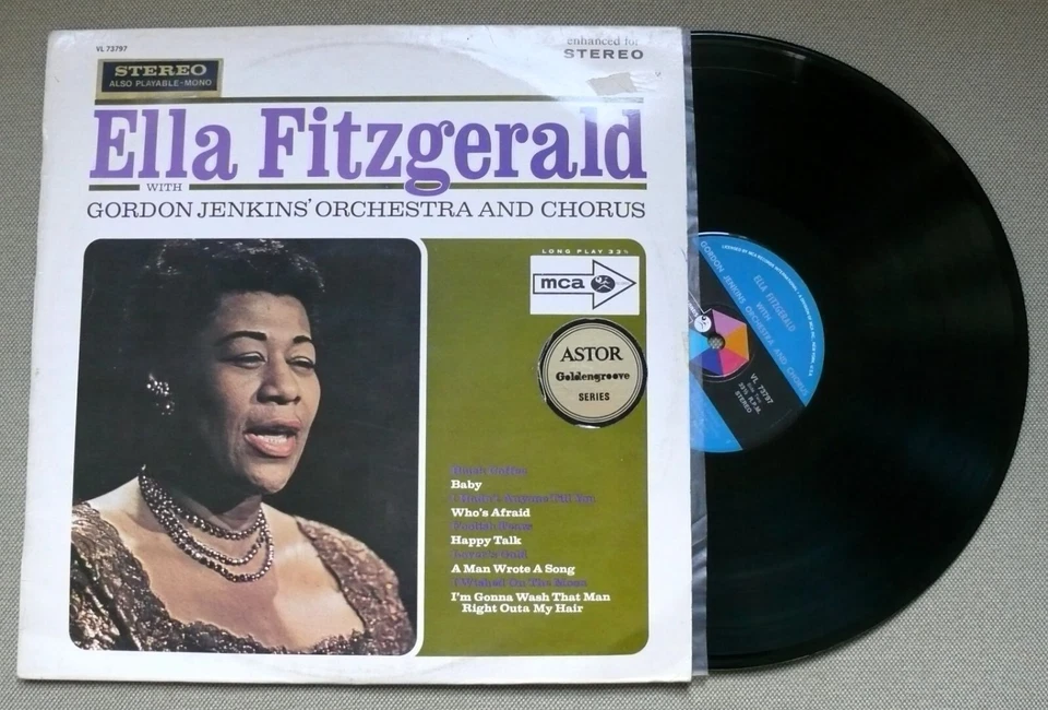 Ella Fitzgerald with Gordon Jenkins Orchestra and Chorus (1973 reissue) vinyl LP - Image 1 of 2