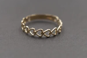Anillo de banda cardíaca delgada de oro amarillo liso de 10 K de 3,8 mm. Talla 6,5 - Imagen 1 de 7