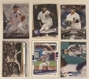 ⚾️LOTE DE 6 TARJETAS Masahiro Tanaka incluyendo NOVATO 2014 Bowman Platinum #77, Nueva York - Imagen 1 de 2