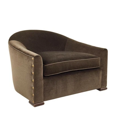 Mattaliano Contemporary Modern Mohair Lounge Chair Cover