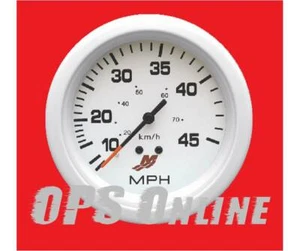 Mercury 45 MPH Speedometer Analog Gauge White - Part # 79 - 895285A21 - Picture 1 of 3