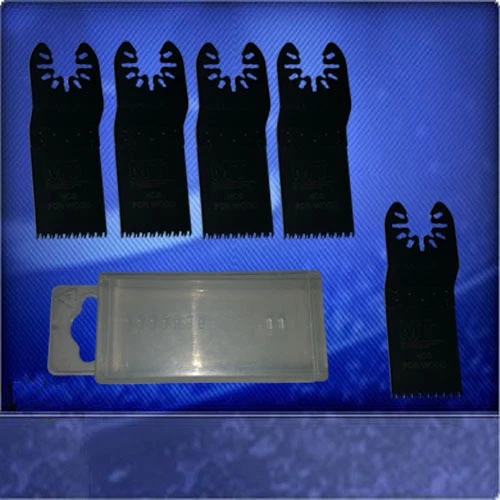 5 Sägeblätter 32mm Japan Sägeblatt Aufsätze für Dremel Multi Max 6300 mit Box - Bild 1 von 1