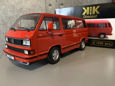 Volkswagen VW T3 B Multivan 1:18 KK Scale Rouge Limited Last Édition - Photo 1/4