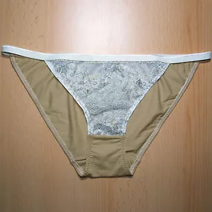 Damen Tanga Slip - mit Spitzeneinsatz - Gr. 40/42 und 44/46 - Foto 1 di 4